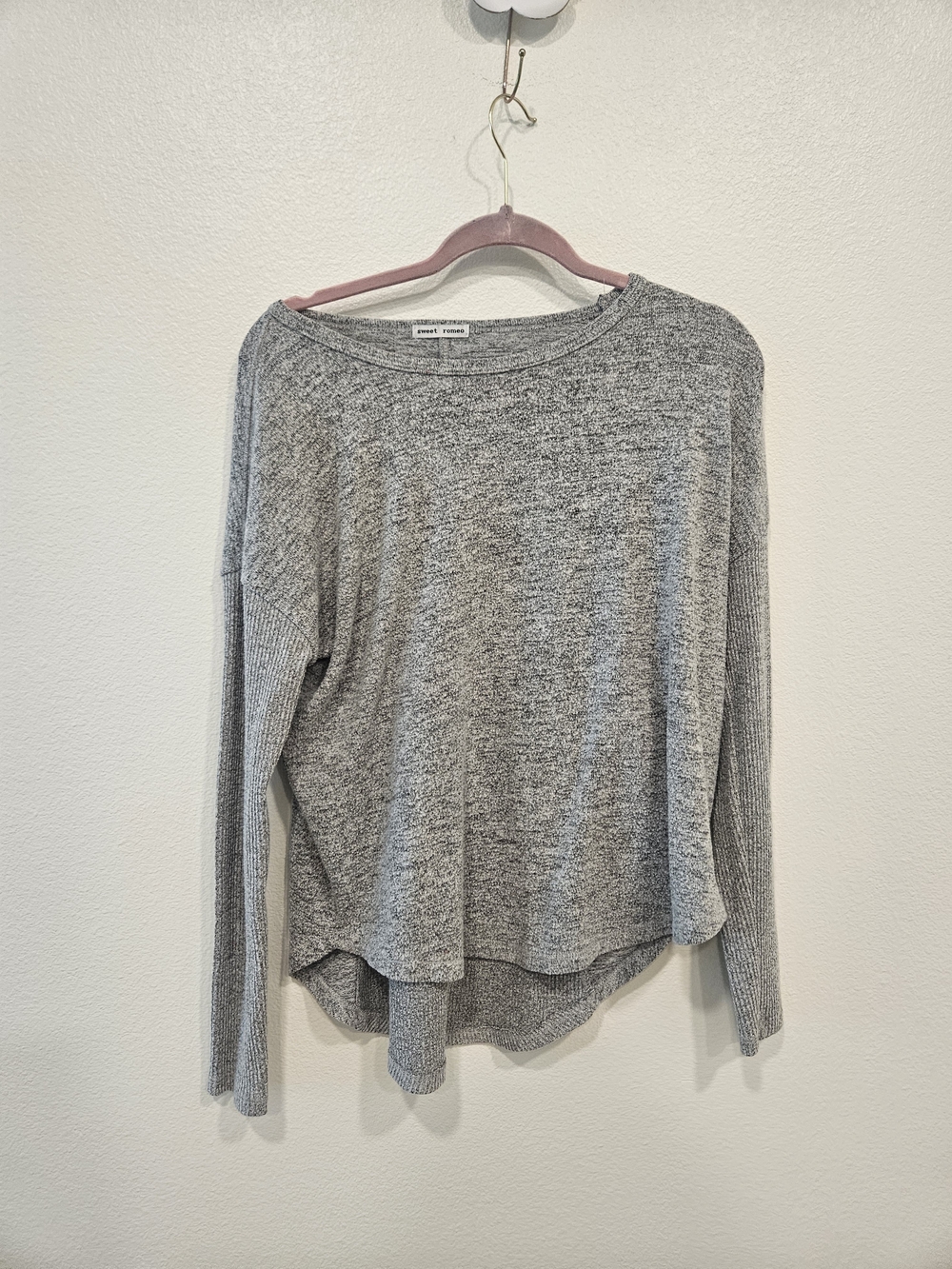 Source Unknown Heather Gray Lightweight Knit Pullover